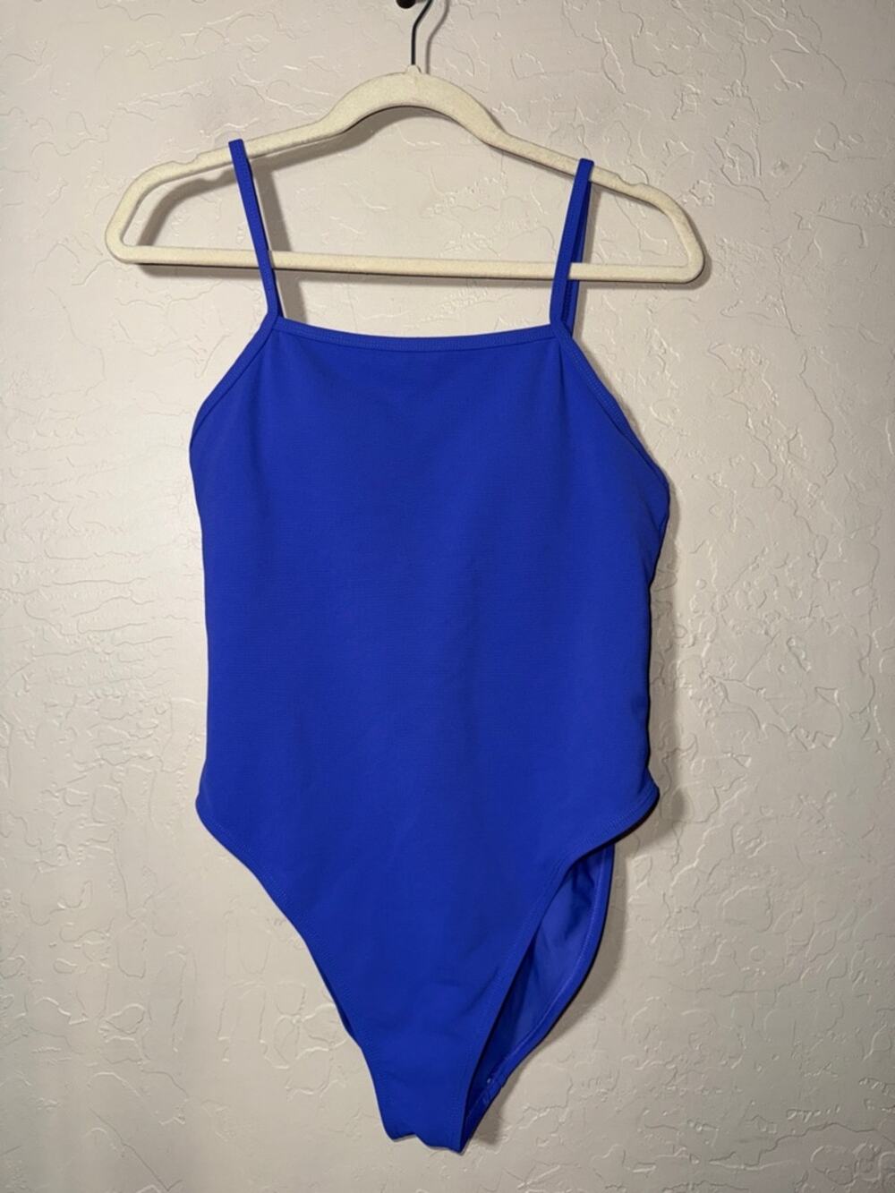 Wilo The Label one-piece square neck high cut moderate coverage swimsuit